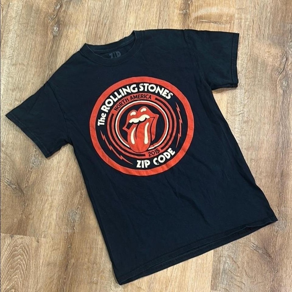 ROLLING STONES | Unisex 2015 North American Zip Code Tour Concert‎ Band Tee, S
